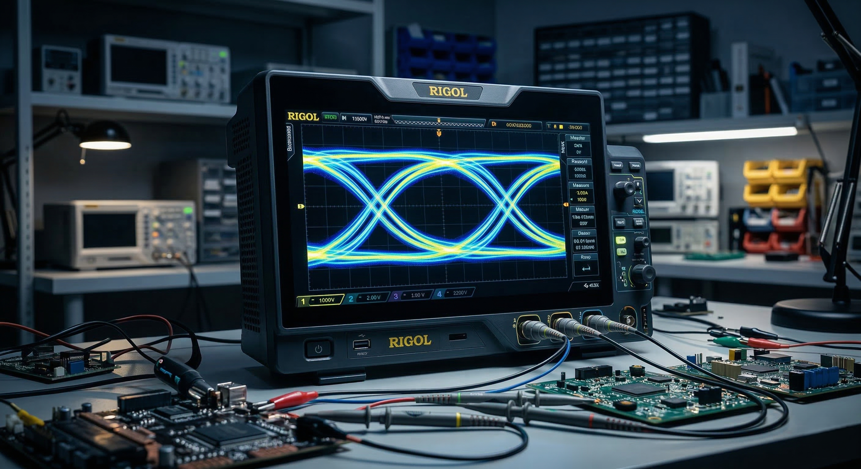 아이다이어그램, 오실로스코프, 리골, 신호 무결성